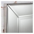 Baskin Rectangle Mirror Silver 53x23.5" Sleeping Regency Studio 
