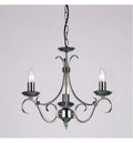 Bernice 3 Pendant Light Antique Silver Lighting Regency Studio 