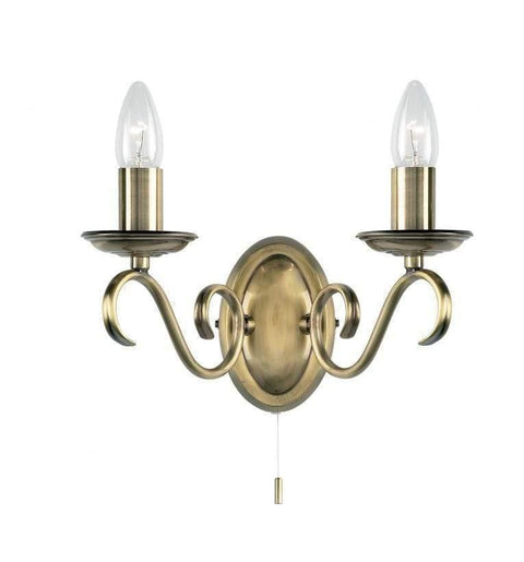 Bernice Wall Light Antique Brass Lighting Regency Studio 