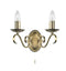 Bernice Wall Light Antique Brass Lighting Regency Studio 