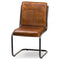 Billy Leather Ribbed Dining Chair Dining Hill Interiors 