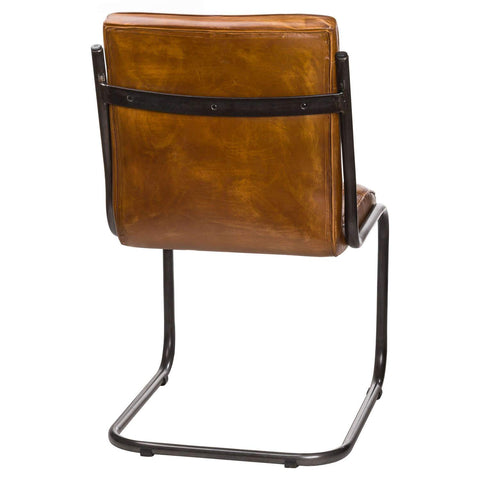 Billy Leather Ribbed Dining Chair Dining Hill Interiors 