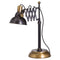 Black And Brass Adjustable Scissor Lamp Lighting Hill Interiors 
