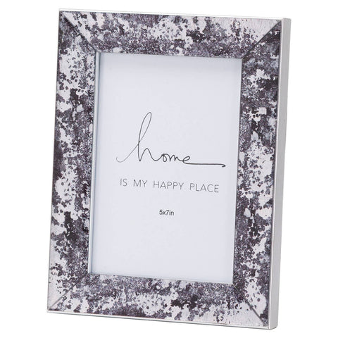 Black Foil Metallic 5X7 Frame Accessories Hill Interiors 