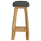 Black Tweed Studded Bar Stool Dining Artisan Furniture 