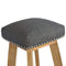 Black Tweed Studded Bar Stool Dining Artisan Furniture 