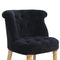 Black Velvet Accent Chair Living Artisan Furniture 