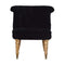 Black Velvet Accent Chair Living Artisan Furniture 