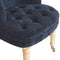 Black Velvet Accent Chair Living Artisan Furniture 