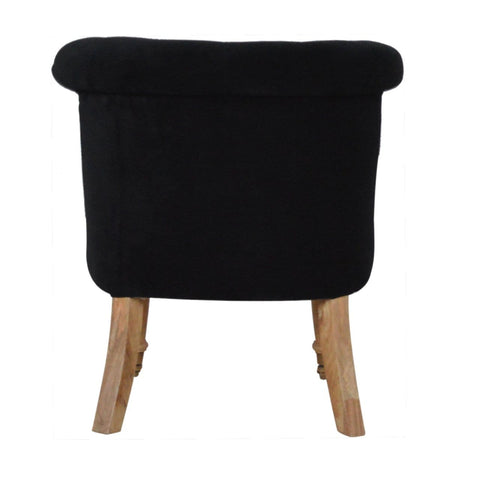 Black Velvet Accent Chair Living Artisan Furniture 