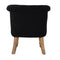 Black Velvet Accent Chair Living Artisan Furniture 