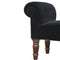 Black Velvet Bench Living Artisan Furniture 