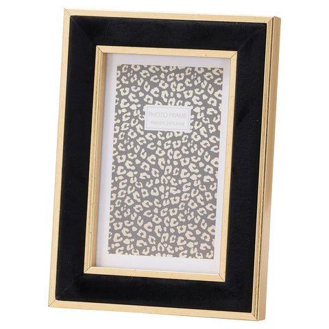 Black Velvet With Gold 4X6 Frame Accessories Hill Interiors 