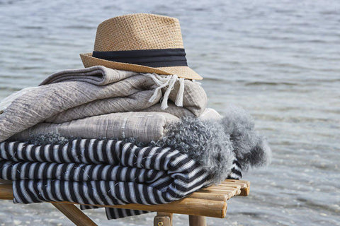 Black & White Garmine Throw by Lene Bjerre Throw Lene Bjerre 