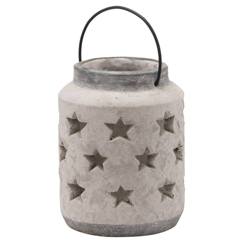 Bloomville Large Stone Star Lantern Accessories Hill Interiors 