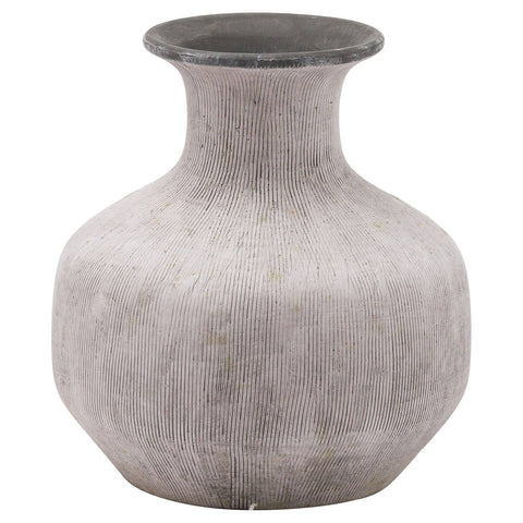 Bloomville Squat Stone Vase Accessories Hill Interiors 