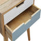 Blue and White Bedside Sleeping Artisan Furniture 