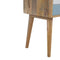 Blue and White Bedside Sleeping Artisan Furniture 