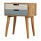 Blue and White Bedside Sleeping Artisan Furniture 