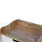 Blue and White Gradient Bedside Sleeping Artisan Furniture 
