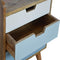 Blue and White Gradient Bedside Sleeping Artisan Furniture 