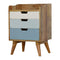 Blue and White Gradient Bedside Sleeping Artisan Furniture 
