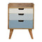 Blue and White Gradient Bedside Sleeping Artisan Furniture 