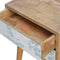 Blue Floral Screen Printed Bedside Sleeping Artisan Furniture 