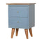 Blue Hand Painted Bedside Sleeping Artisan Furniture 