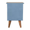 Blue Hand Painted Bedside Sleeping Artisan Furniture 