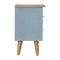 Blue Hand Painted Bedside Sleeping Artisan Furniture 