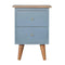 Blue Hand Painted Bedside Sleeping Artisan Furniture 