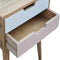 Blush Pink and White Bedside Sleeping Artisan Furniture 