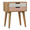 Blush Pink and White Bedside Sleeping Artisan Furniture 