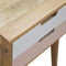 Blush Pink and White Bedside Sleeping Artisan Furniture 