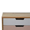 Blush Pink and White Bedside Sleeping Artisan Furniture 