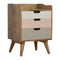 Blush Pink and White Gradient Bedside Sleeping Artisan Furniture 
