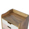 Blush Pink and White Gradient Bedside Sleeping Artisan Furniture 
