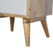 Blush Pink and White Gradient Bedside Sleeping Artisan Furniture 