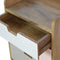 Blush Pink and White Gradient Bedside Sleeping Artisan Furniture 