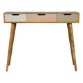 Blush Pink Dressing Table with Foldable Mirror Sleeping Artisan Furniture 