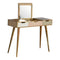 Blush Pink Dressing Table with Foldable Mirror Sleeping Artisan Furniture 