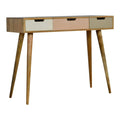 Blush Pink Dressing Table with Foldable Mirror Sleeping Artisan Furniture 