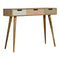 Blush Pink Dressing Table with Foldable Mirror Sleeping Artisan Furniture 