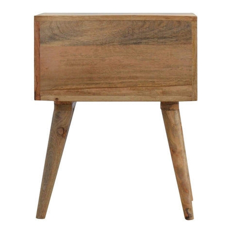 Bone Inlay Bedside with 2 Drawers Sleeping Artisan Furniture 
