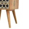 Bone Inlay Bedside with 2 Drawers Sleeping Artisan Furniture 
