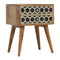 Bone Inlay Bedside with 2 Drawers Sleeping Artisan Furniture 