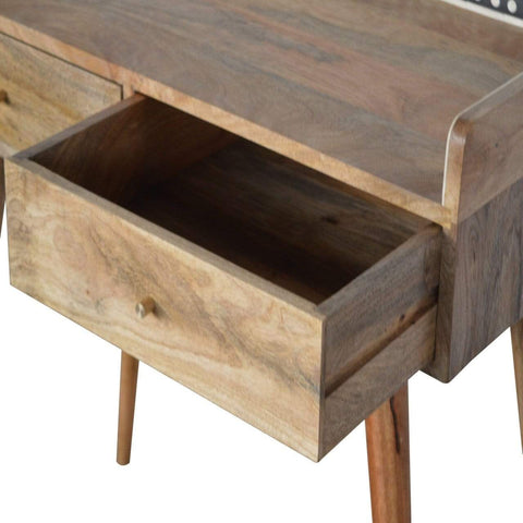Bone Inlay Gallery Back Console Table Living Artisan Furniture 