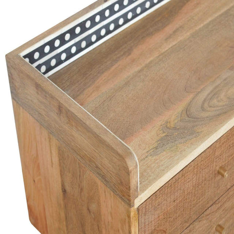 Bone Inlay Gallery Back Media Unit Living Artisan Furniture 