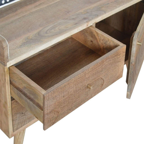 Bone Inlay Gallery Back Media Unit Living Artisan Furniture 